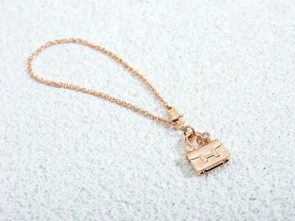 [Radiant Gem]¯AMULETTE PEDANT ROSE GOLD NECKLACE