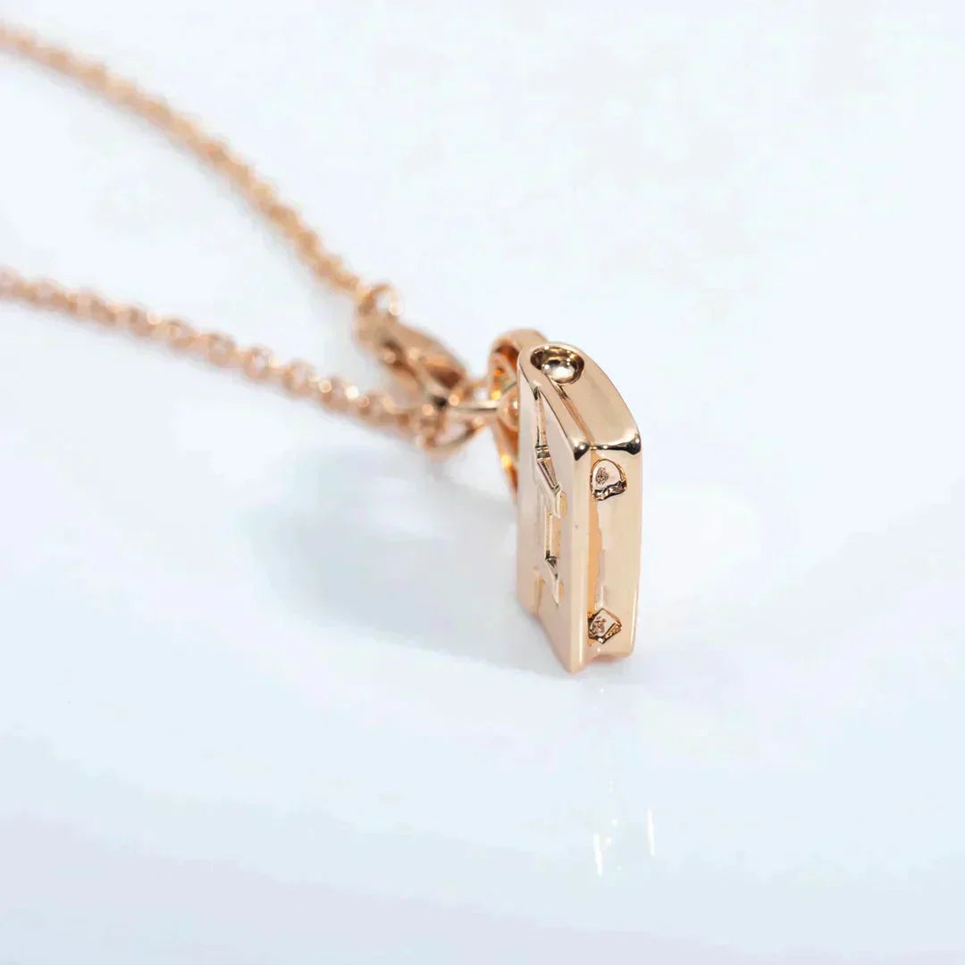 [Radiant Gem]¯AMULETTE PEDANT ROSE GOLD NECKLACE