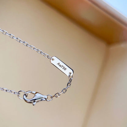 [Radiant Gem]¯CLOVER DIAMOND NECKLACE SILVER