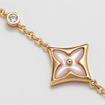 [Radiant Gem]¯STAR 1 DIAMOND PINK GOLD BRACELET