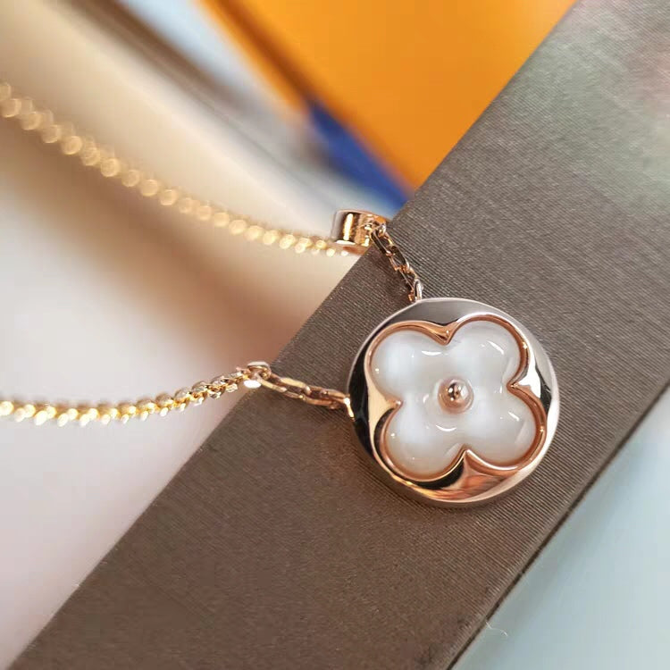 [Radiant Gem]¯SUN MOP GOLD 1 DIAMOND NECKLACE