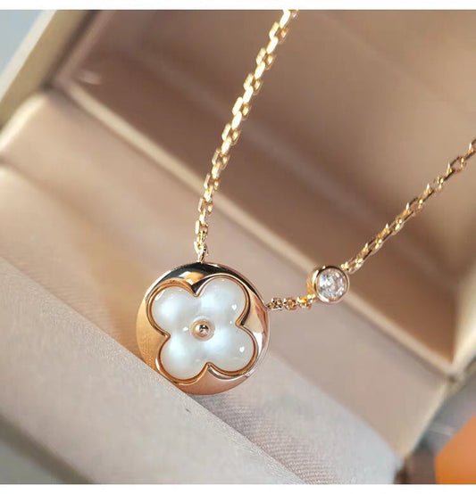 [Radiant Gem]¯SUN MOP GOLD 1 DIAMOND NECKLACE