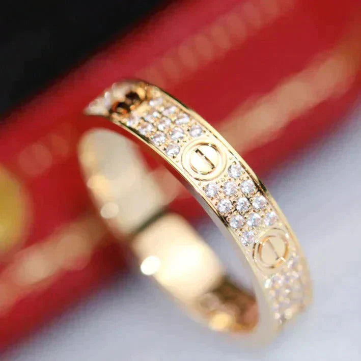 [Radiant Gem]¯LOVE RING 3.6MM DIAMOND PAVED