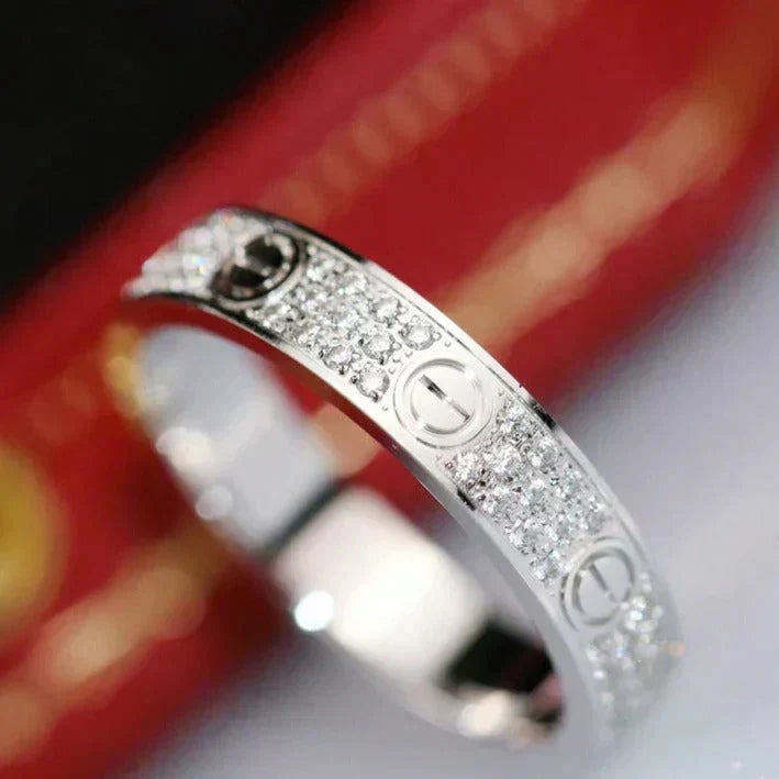 [Radiant Gem]¯LOVE RING 3.6MM DIAMOND PAVED