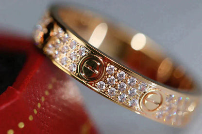 [Radiant Gem]¯LOVE RING 3.6MM DIAMOND PAVED
