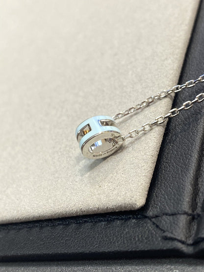 [Radiant Gem]¯POP H LIGHT BLUE NECKLACE