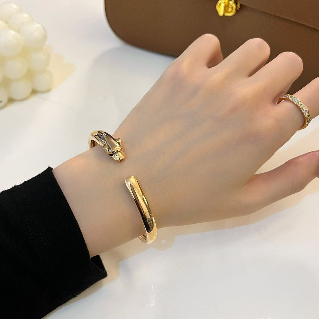 [Radiant Gem]¯PANTHERE GOLD OPEN BRACELET