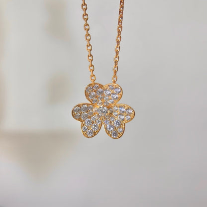 [Radiant Gem]¯FLOWER DIAMOND NECKLACE