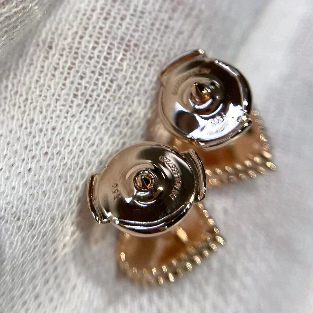 [Radiant Gem]¯HEART CARNELIAN STUD EARRINGS