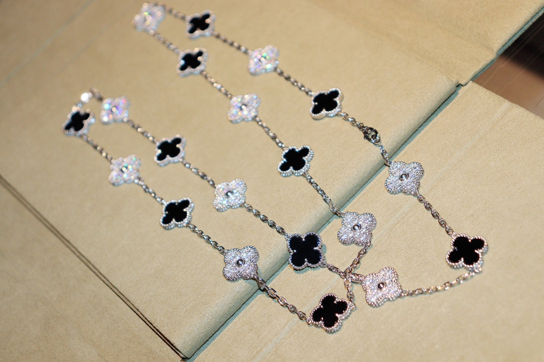 [Radiant Gem]¯CLOVER 20 MOTIFS ONYX DIAMOND SILVER