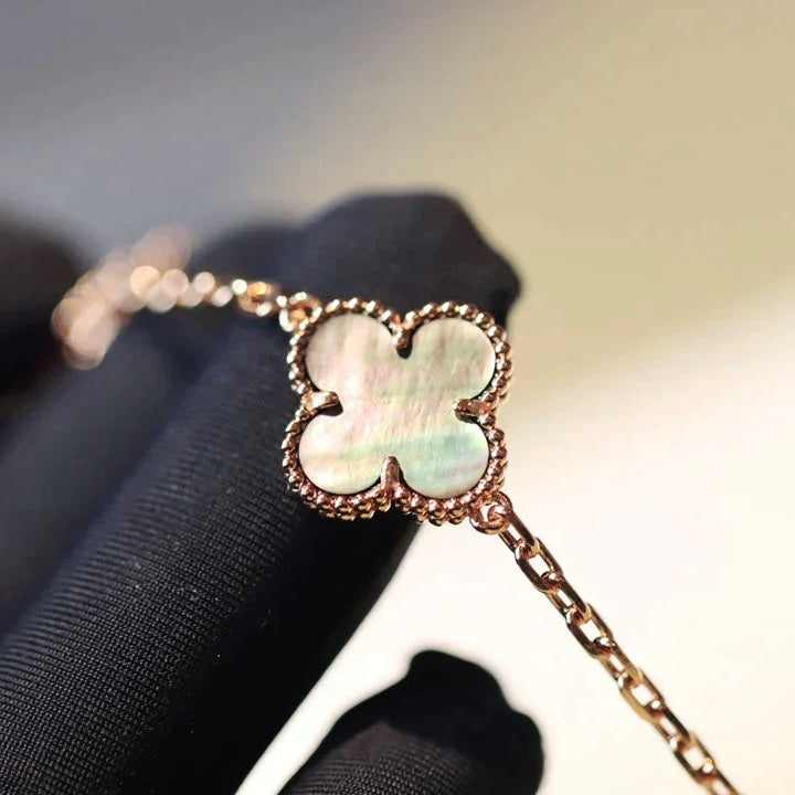 [Radiant Gem]¯CLOVER 20 MOTIFS DARK MOP DIAMOND  NECKLACE