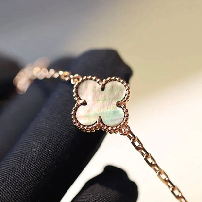 [Radiant Gem]¯CLOVER 20 MOTIFS DARK MOP DIAMOND  NECKLACE