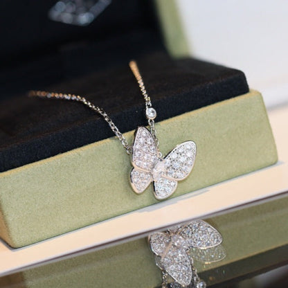 [Radiant Gem]¯BUTTERFLY DIAMOND NECKLACE