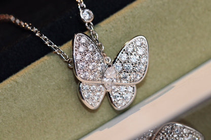 [Radiant Gem]¯BUTTERFLY DIAMOND NECKLACE