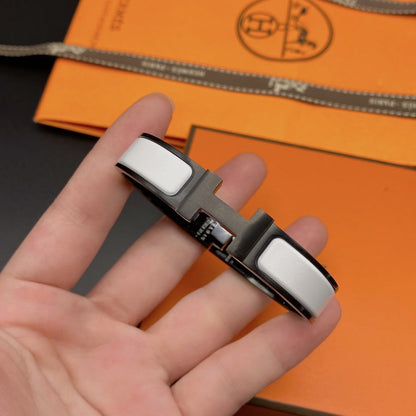[Radiant Gem]¯H BRACELET 12MM BLACK WHITE CERAMIC