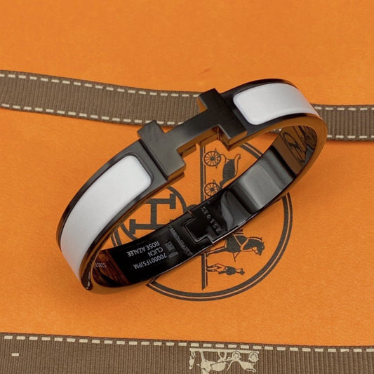 [Radiant Gem]¯H BRACELET 12MM BLACK WHITE CERAMIC