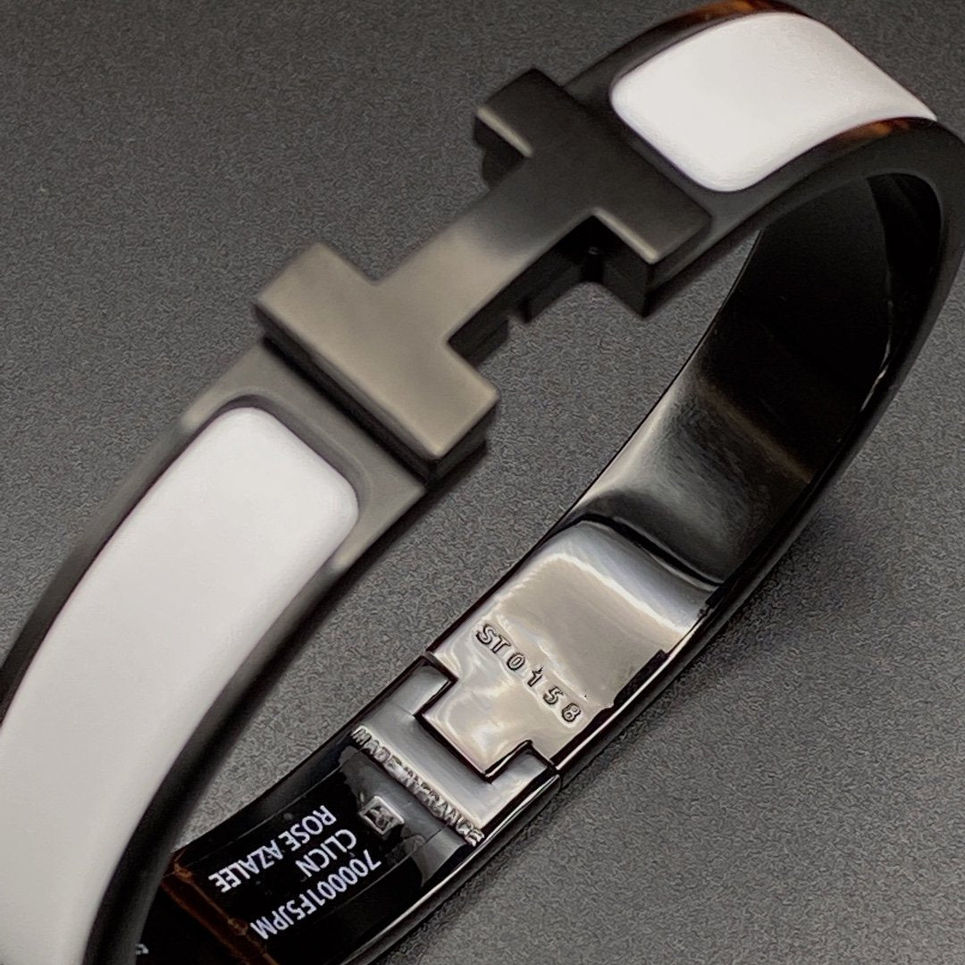 [Radiant Gem]¯H BRACELET 12MM BLACK WHITE CERAMIC