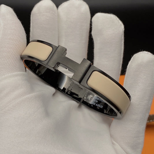 [Radiant Gem]¯H BRACELET 12MM BLACK BEIGE CERAMIC