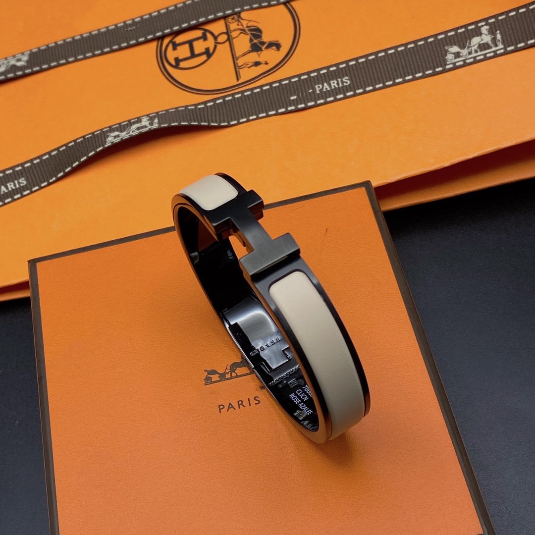 [Radiant Gem]¯H BRACELET 12MM BLACK BEIGE CERAMIC