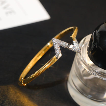 [Radiant Gem]¯VOLTE UPSITE DOWN GOLD DIAMOND BRACELET