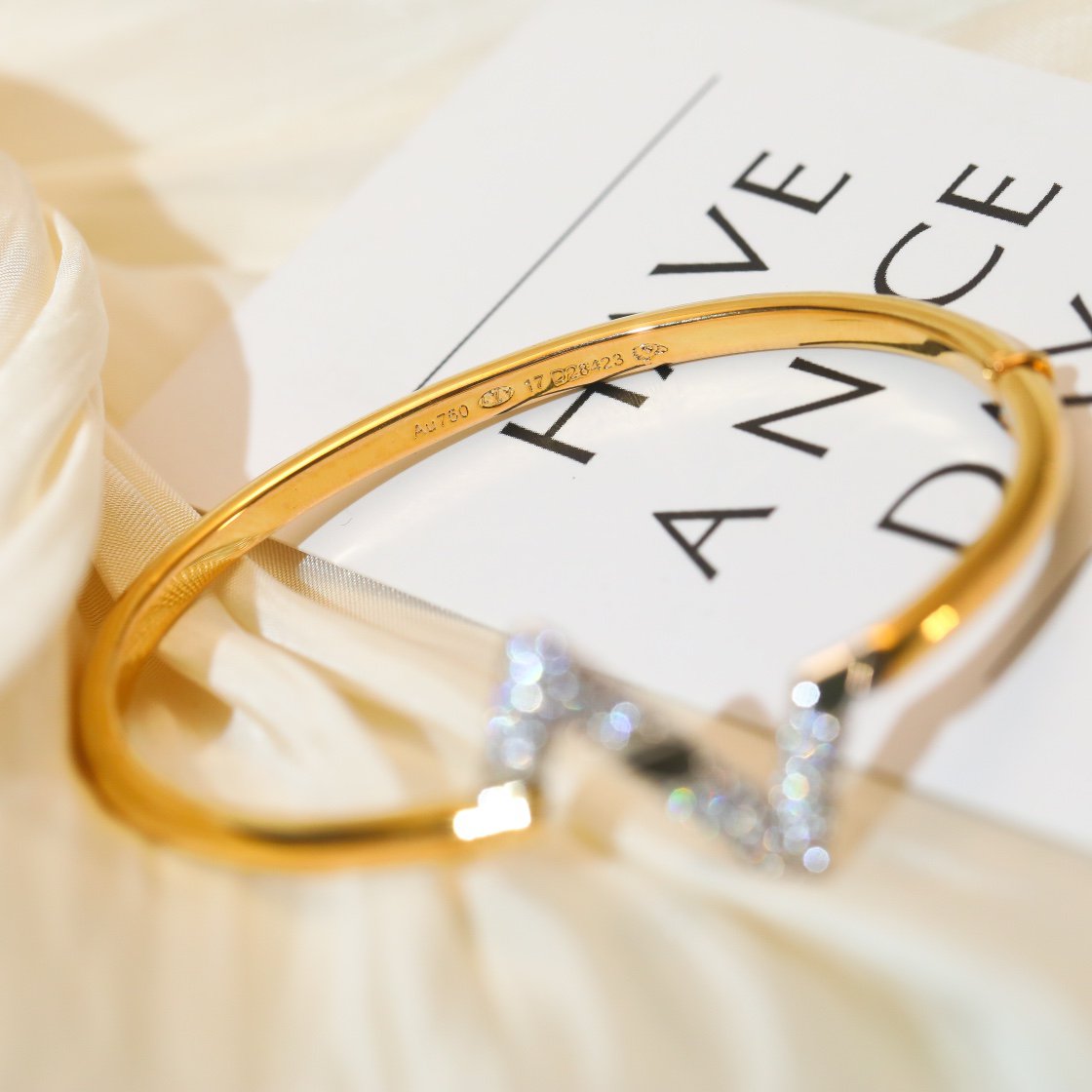 [Radiant Gem]¯VOLTE UPSITE DOWN GOLD DIAMOND BRACELET