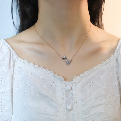 [Radiant Gem]¯VOLT SILVER DIAMOND PEDANT NECKLACE