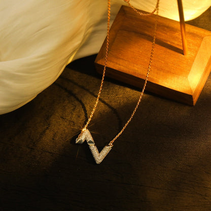 [Radiant Gem]¯VOLT SILVER DIAMOND PEDANT NECKLACE