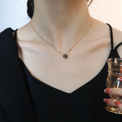 [Radiant Gem]¯SUN PEDANT PINK GOLD 1 DIAMOND NECKLACE