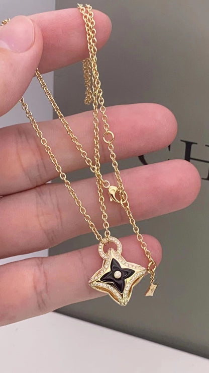 [Radiant Gem]¯STAR PEDANT PINK GOLD DIAMOND NECKLACE