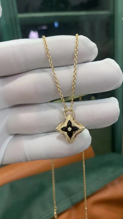 [Radiant Gem]¯STAR PEDANT PINK GOLD DIAMOND NECKLACE