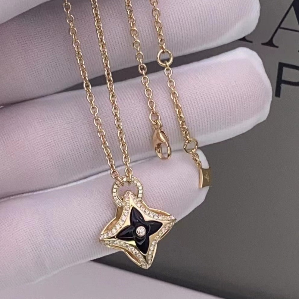 [Radiant Gem]¯STAR PEDANT PINK GOLD DIAMOND NECKLACE