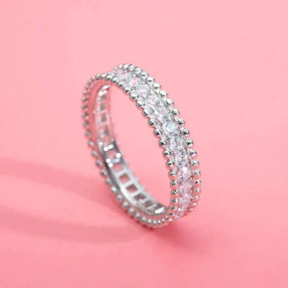 [Radiant Gem]¯PERLEE DIAMOND SILVER RING