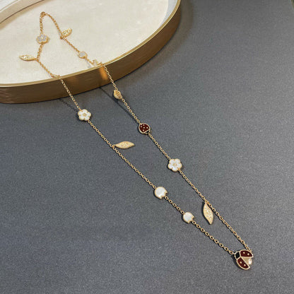 [Radiant Gem]¯LUCKY SPRING 15 MOTIFS GOLD NECKLACE
