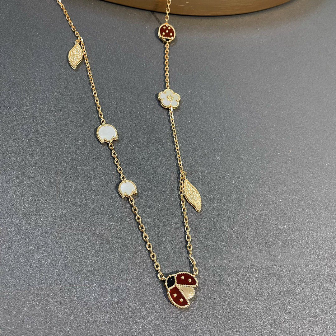 [Radiant Gem]¯LUCKY SPRING 15 MOTIFS GOLD NECKLACE