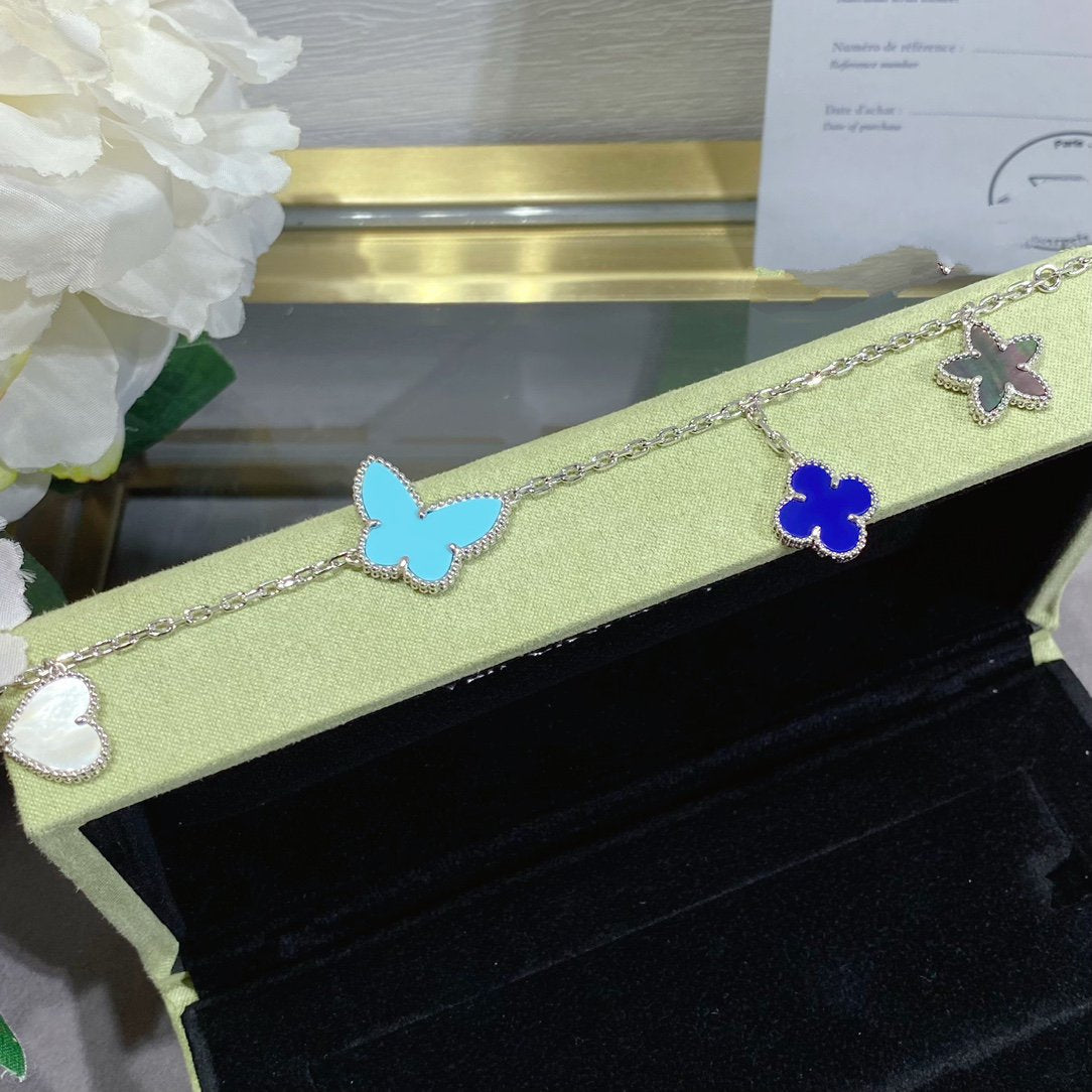 [Radiant Gem]¯LUCKY SPRING SILVER BRACELET 4 MOTIF