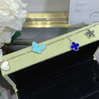[Radiant Gem]¯LUCKY SPRING SILVER BRACELET 4 MOTIF
