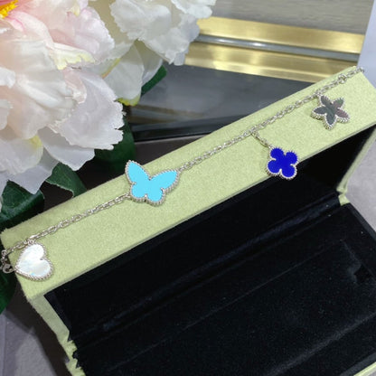 [Radiant Gem]¯LUCKY SPRING SILVER BRACELET 4 MOTIF