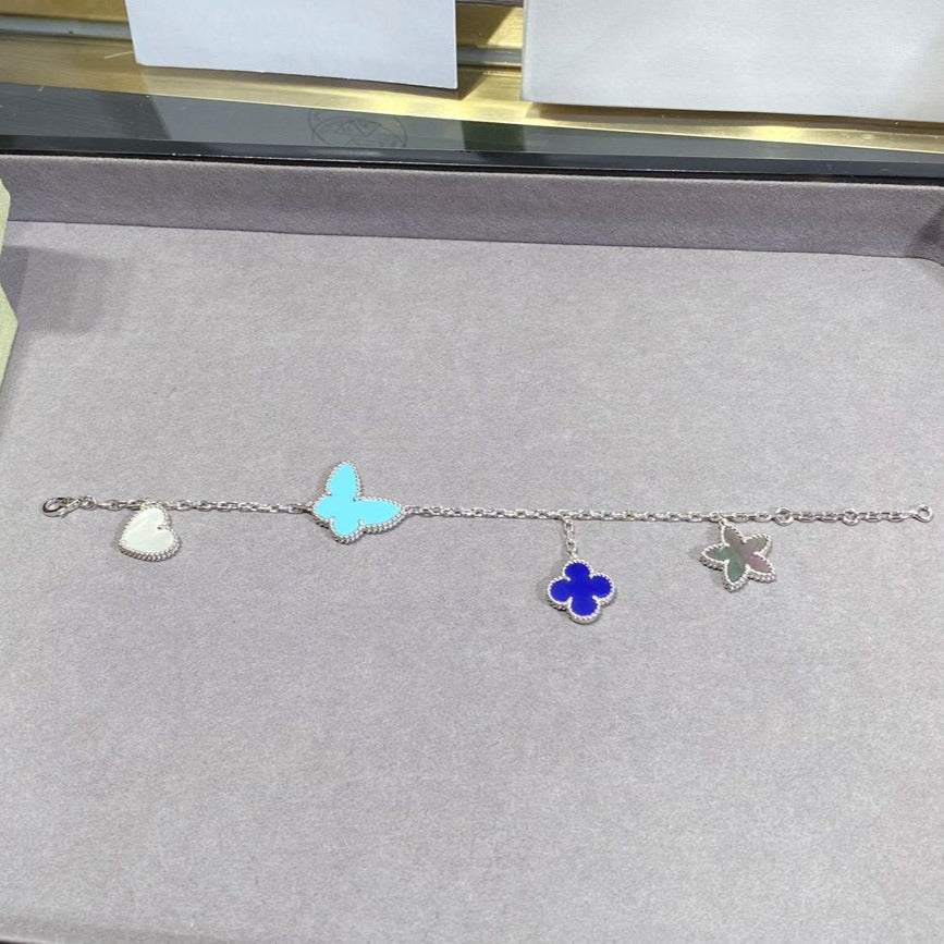 [Radiant Gem]¯LUCKY SPRING SILVER BRACELET 4 MOTIF