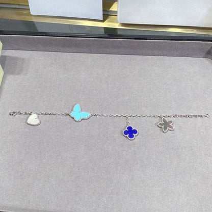 [Radiant Gem]¯LUCKY SPRING SILVER BRACELET 4 MOTIF