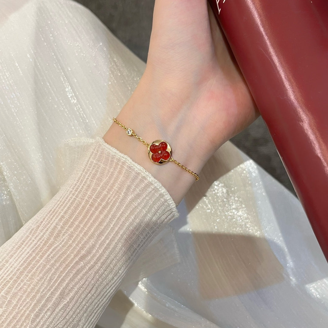 [Radiant Gem]¯SUN PEDANT CARNELIAN BRACELET