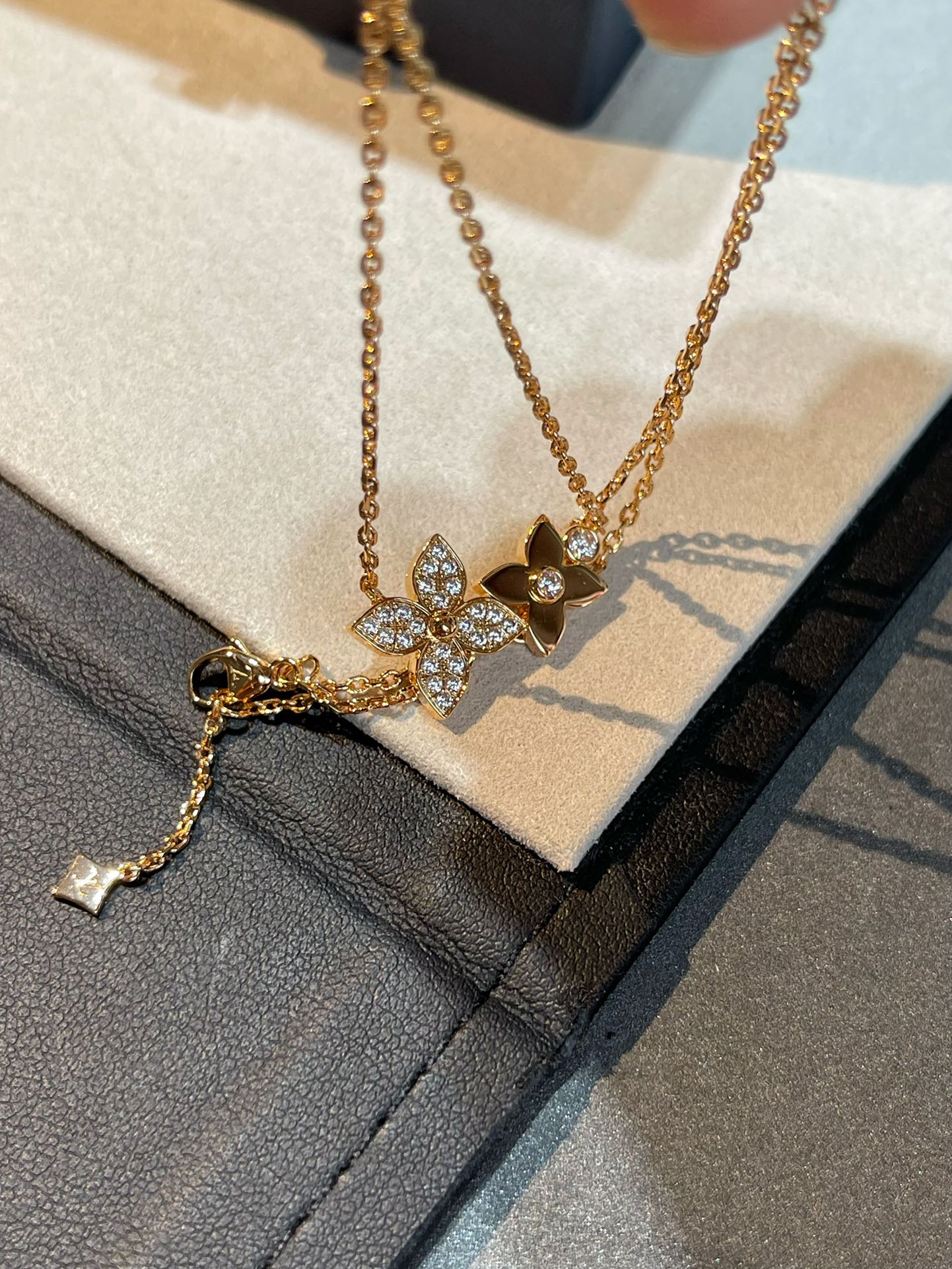 [Radiant Gem]¯STAR BLOSSOM NECKLACE PINK GOLD DIAMONDS