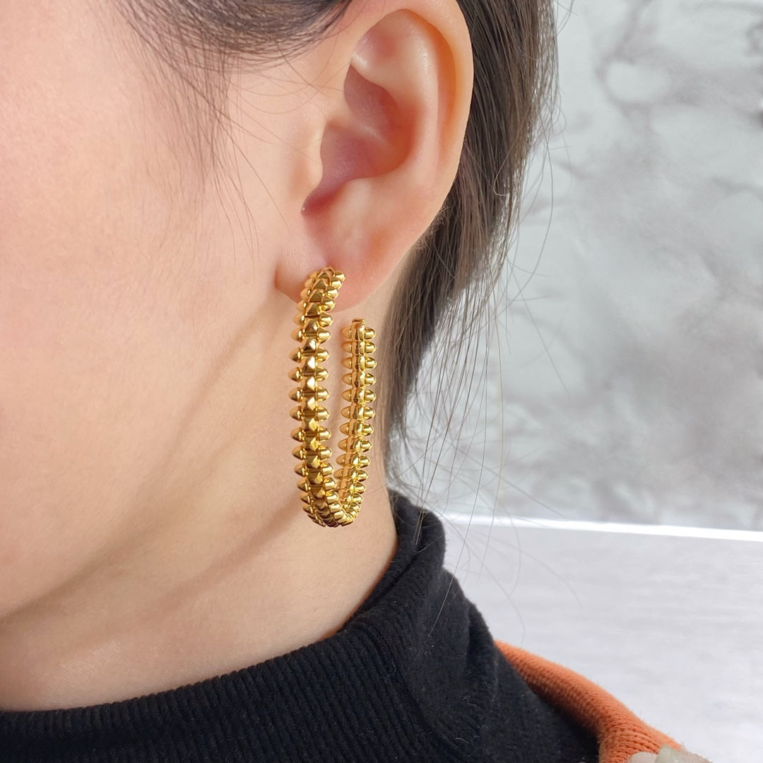 [Radiant Gem]¯CLASH HOOP EARRINGS