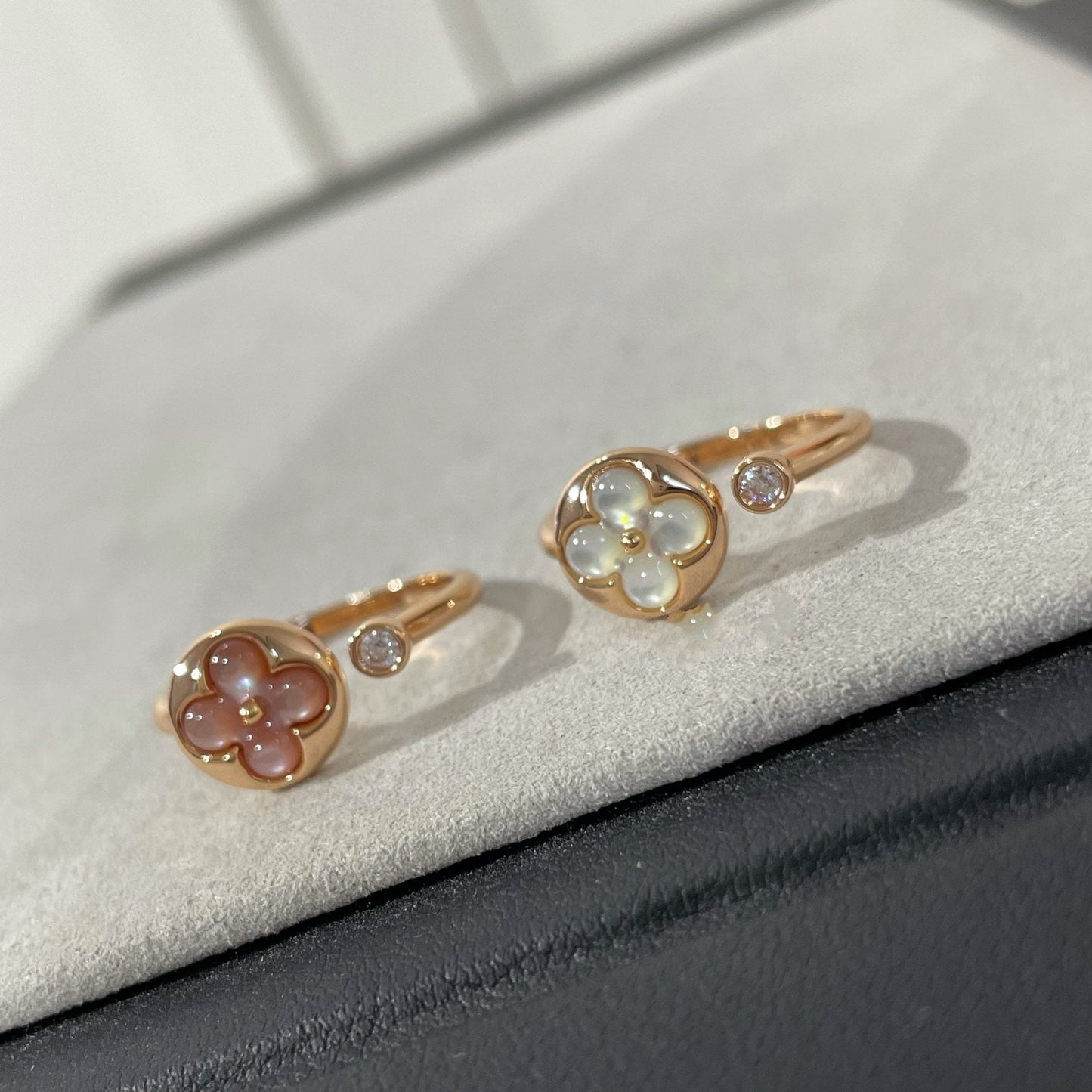 [Radiant Gem]¯SUN 1 DIAMOND PINK MOP RING