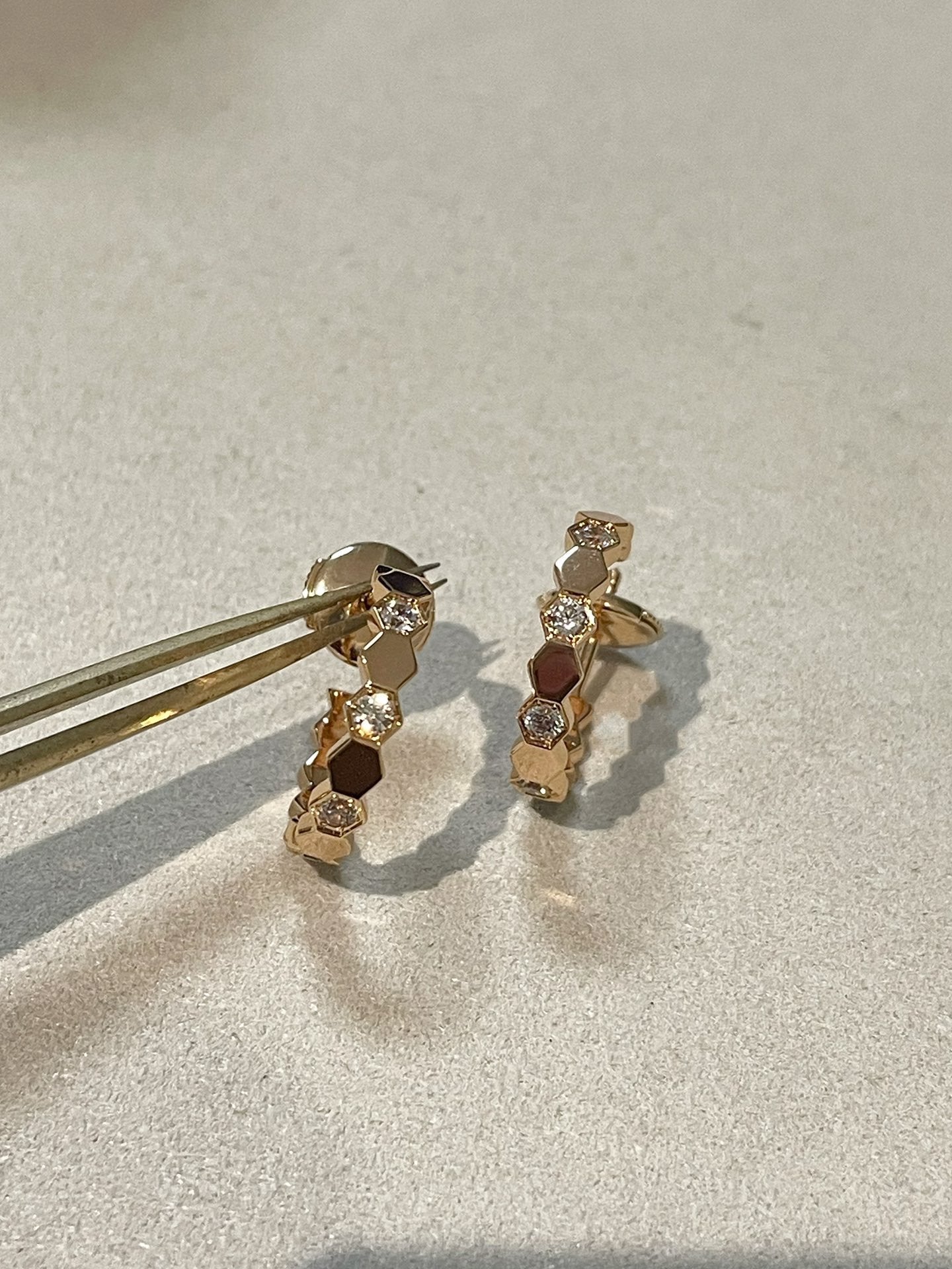 [Radiant Gem]¯BEE LOVE Earrings GOLD DIAMOND