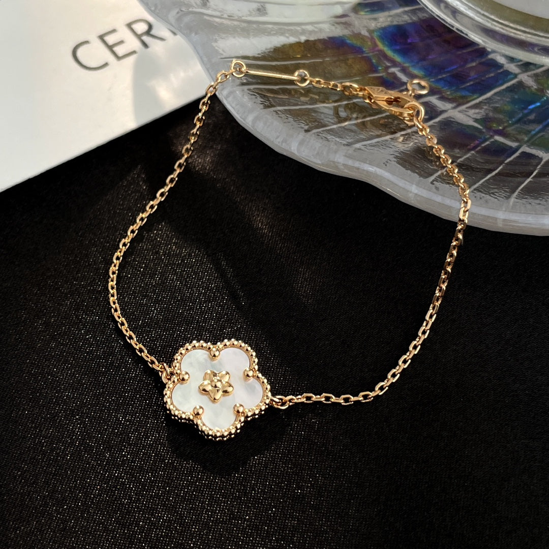 [Radiant Gem]¯LUCKY SPRING ROSE GOLD MOP BRACELET
