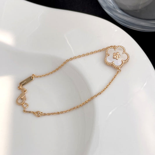 [Radiant Gem]¯LUCKY SPRING ROSE GOLD MOP BRACELET