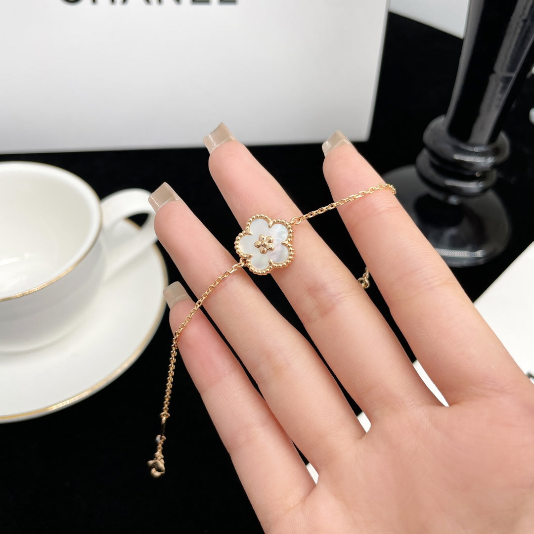 [Radiant Gem]¯LUCKY SPRING ROSE GOLD MOP BRACELET