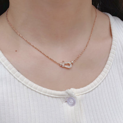 [Radiant Gem]¯FORCE 10 PINK GOLD DIAMOND NECKLACE