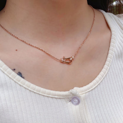 [Radiant Gem]¯FORCE 10 PINK GOLD DIAMOND NECKLACE