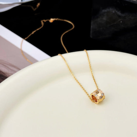 [Radiant Gem]¯BEE MINI PEDANT DIAMOND NECKLACE